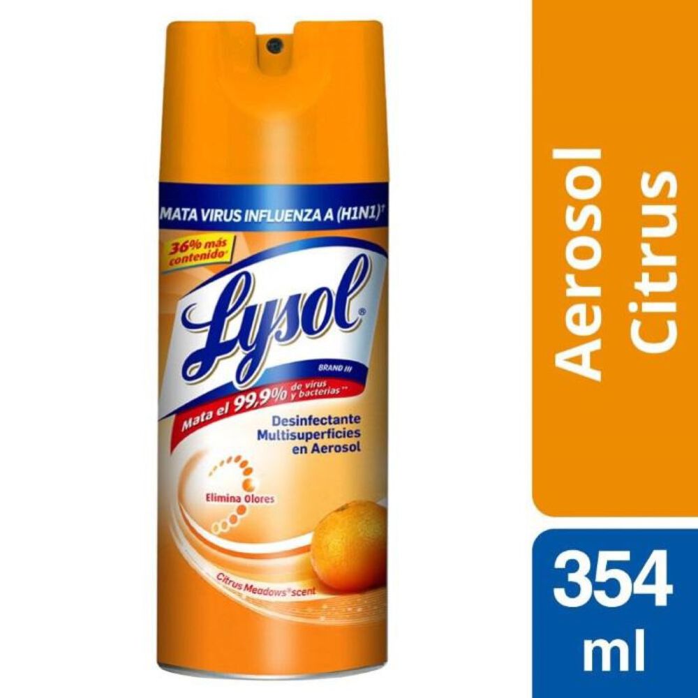 Desinfectante En Aerosol 354grs Citrus Meadows Lysol image number 0.0